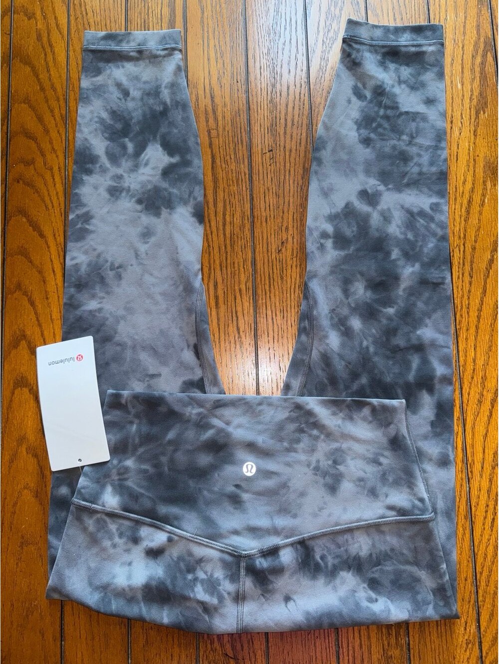 Lululemon Align High Rise 25” Diamond Dye Pitch Grey Graphite Grey Size 8 NWT